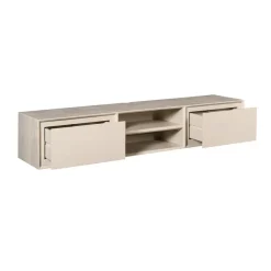 Furndea Industriele Kasten|Tv Meubels|Tony Zwevend Tv meubel Zand Mangohout 160 cm