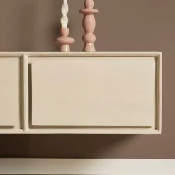 Furndea Industriele Kasten|Tv Meubels|Tony Zwevend Tv meubel Zand Mangohout 240 cm