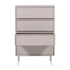 WOOOD Ladenkasten|Industriele Kasten|Tours Ladekast 4 Lades Melamine/MDF Zand 70cm