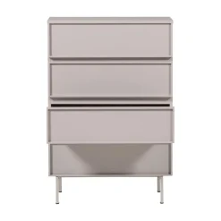 WOOOD Ladenkasten|Industriele Kasten|Tours Ladekast 4 Lades Melamine/MDF Zand 70cm
