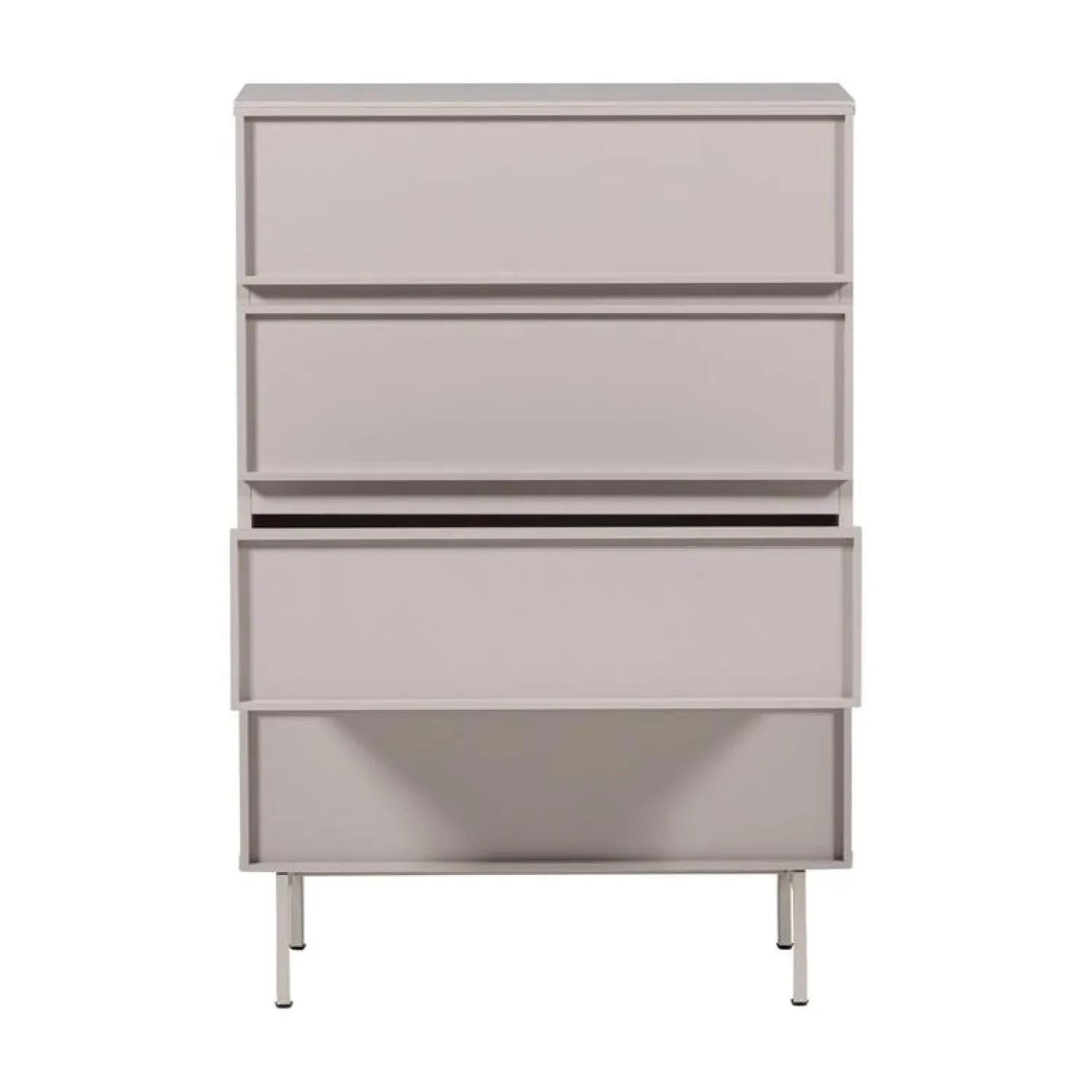 WOOOD Ladenkasten|Industriele Kasten|Tours Ladekast 4 Lades Melamine/MDF Zand 70cm