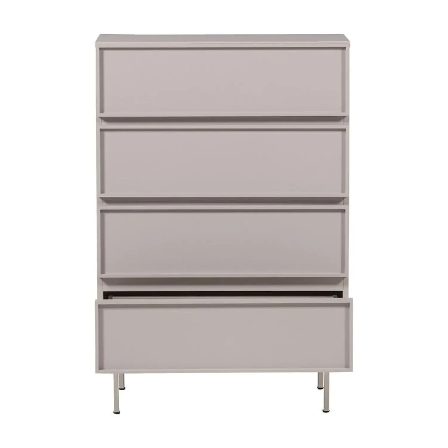 WOOOD Ladenkasten|Industriele Kasten|Tours Ladekast 4 Lades Melamine/MDF Zand 70cm