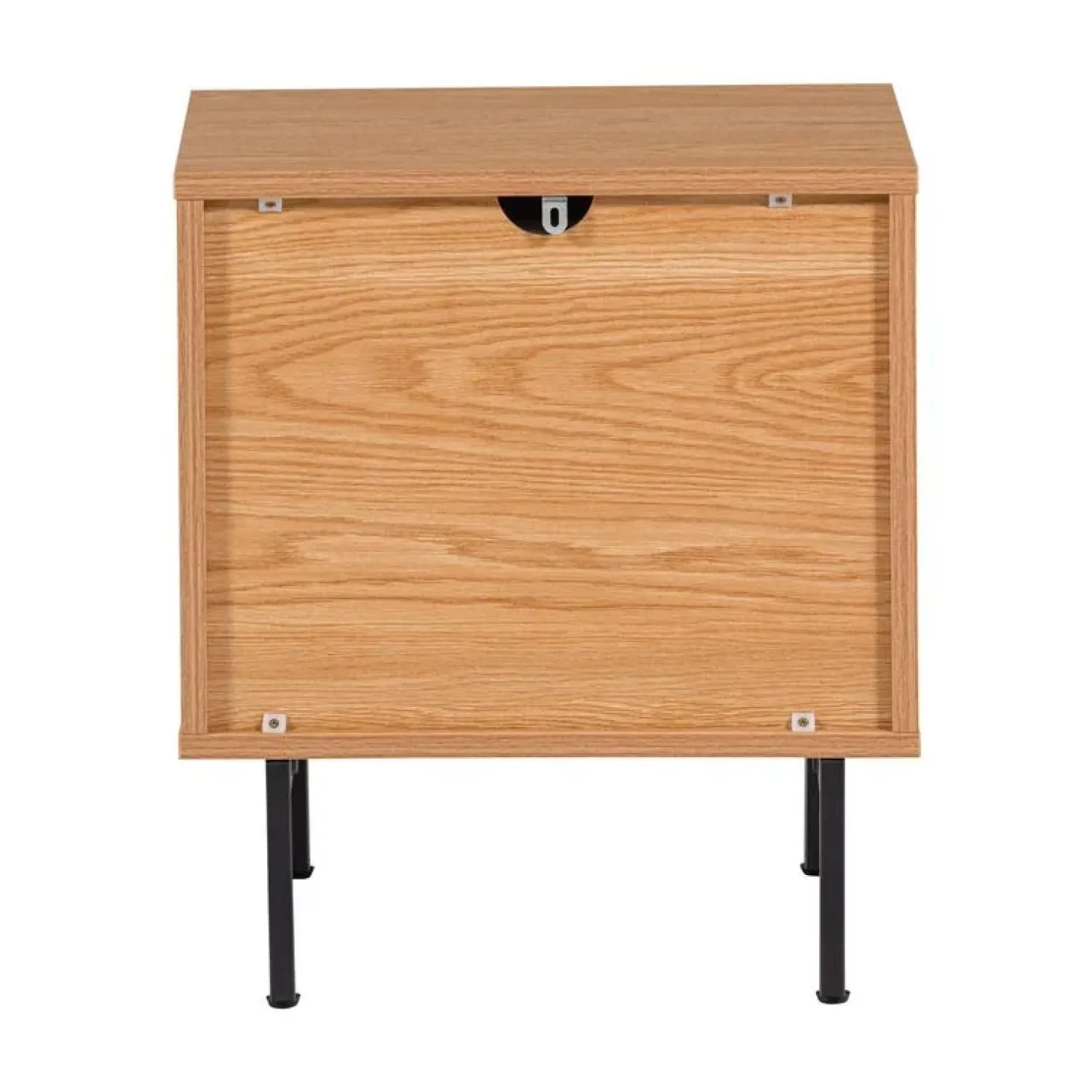 WOOOD Nachtkastjes|Industriele Kasten|Tours Nachtkastje Melamine/MDF Naturel 45cm