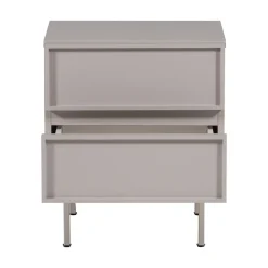 WOOOD Nachtkastjes|Industriele Kasten|Tours Nachtkastje Melamine/MDF Zand 45cm