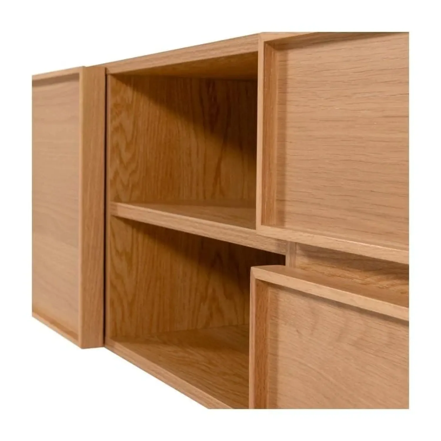 WOOOD Industriele Kasten|Tv Meubels|Tours Tv meubel Melamine/MDF Naturel 180cm