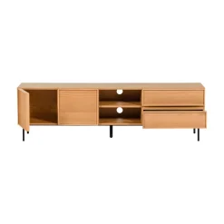WOOOD Industriele Kasten|Tv Meubels|Tours Tv meubel Melamine/MDF Naturel 180cm