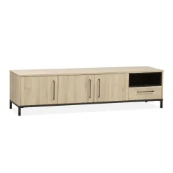 Maison Madera Industriele Kasten|Tv Meubels|Tresso Tv meubel groot Lichthout 198cm