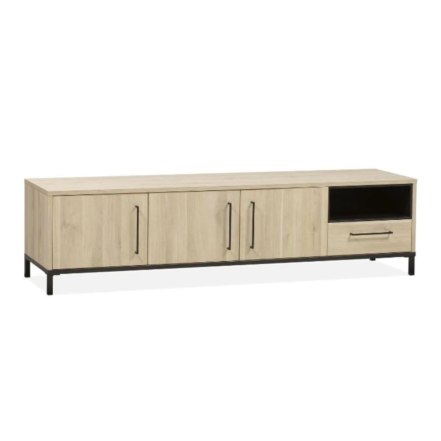 Maison Madera Industriele Kasten|Tv Meubels|Tresso Tv meubel groot Lichthout 198cm