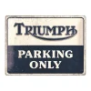 Metal Signs Metalen Borden|Triumph Parkeerbord - metalen bord