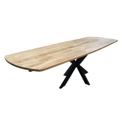 Kalfort Eettafels|Tuco uitschuifbare Eetkamertafel Acaciahout 175/275cm