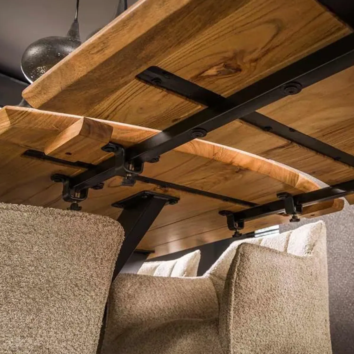 Kalfort Eettafels|Tuco uitschuifbare Eetkamertafel Acaciahout 175/275cm