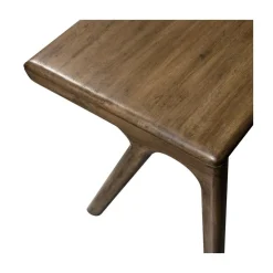 WOOOD Bureautafels|Tug Bureau Mangohout Donkerbruin 130cm