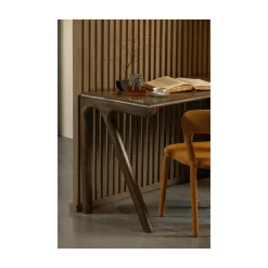 WOOOD Bureautafels|Tug Bureau Mangohout Donkerbruin 130cm