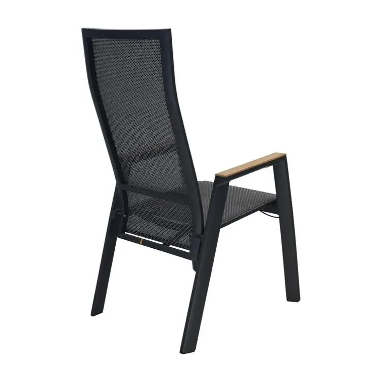 Lesli Living Tuinstoelen|Tuinstoel Amir Teak Noir