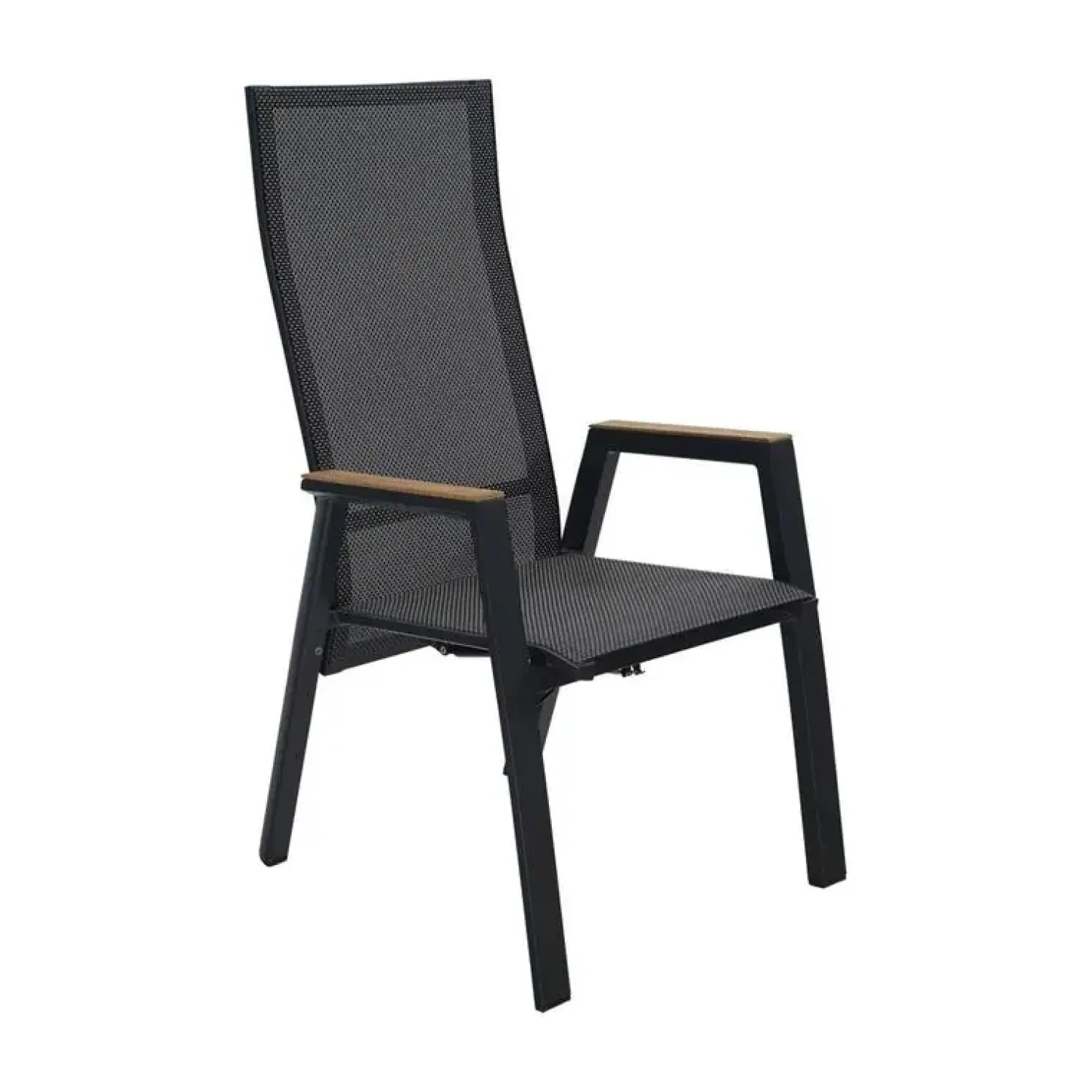 Lesli Living Tuinstoelen|Tuinstoel Amir Teak Noir
