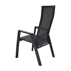 Lesli Living Tuinstoelen|Tuinstoel Amir Teak Noir