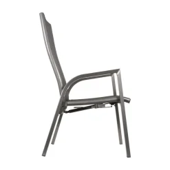 Lesli Living Tuinstoelen|Tuinstoel Mojito Noir verstelbaar