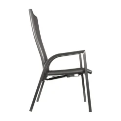 Lesli Living Tuinstoelen|Tuinstoel Mojito Noir verstelbaar