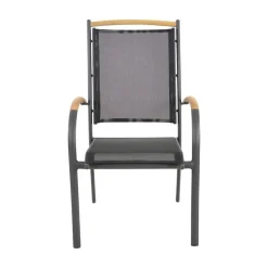 Lesli Living Tuinstoelen|Tuinstoel Monza zwart
