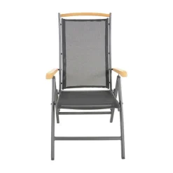 Lesli Living Tuinstoelen|Tuinstoel Monza zwart verstelbaar