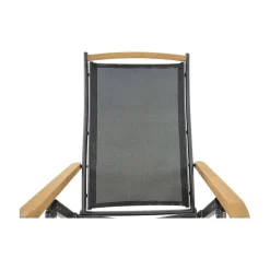Lesli Living Tuinstoelen|Tuinstoel Monza zwart verstelbaar