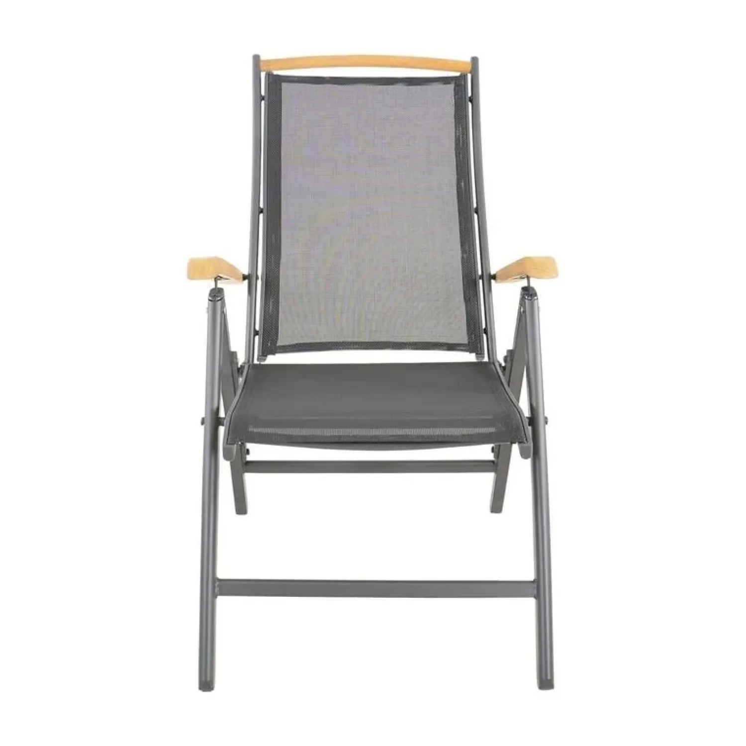 Lesli Living Tuinstoelen|Tuinstoel Monza zwart verstelbaar