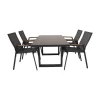 Lesli Living Tuinstoelen|Tuinstoel Tarragona Teak Noir
