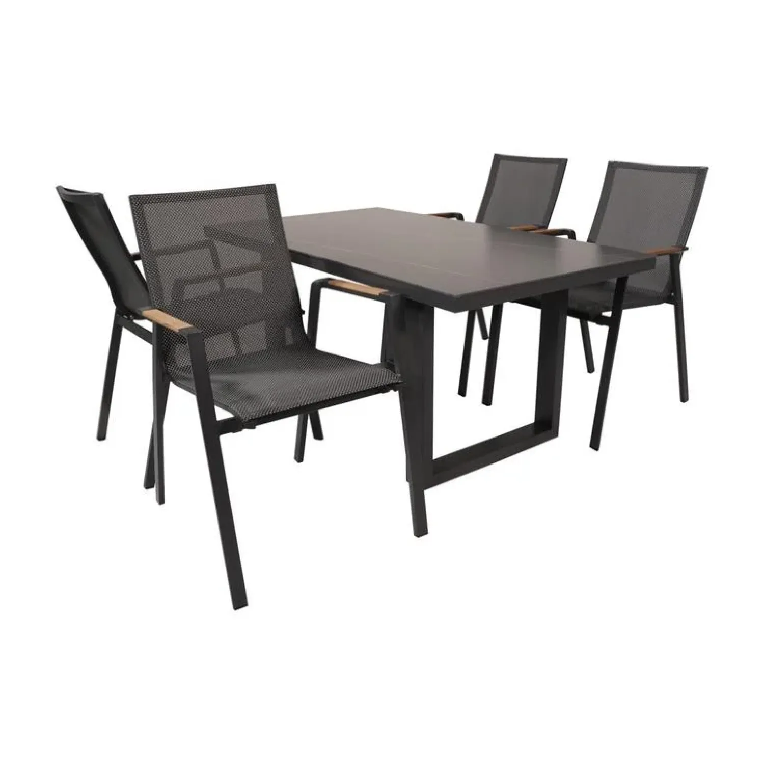 Lesli Living Tuinstoelen|Tuinstoel Tarragona Teak Noir