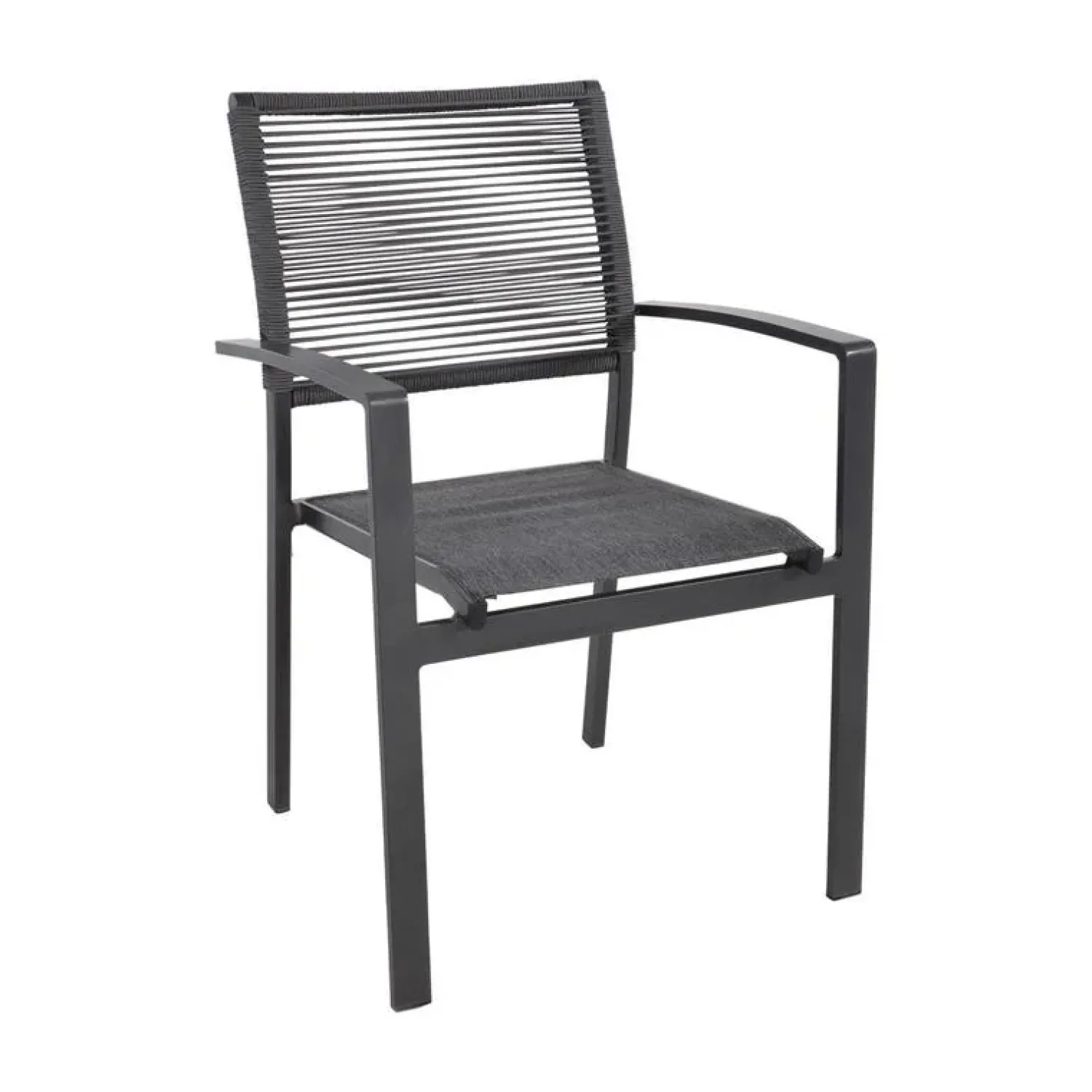 Lesli Living Tuinstoelen|Tuinstoel Vitolini Rope grijs