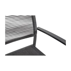 Lesli Living Tuinstoelen|Tuinstoel Vitolini Rope grijs