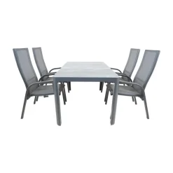 Lesli Living Tuintafels|Tuintafel Castilla 2.0 Noir 160cm