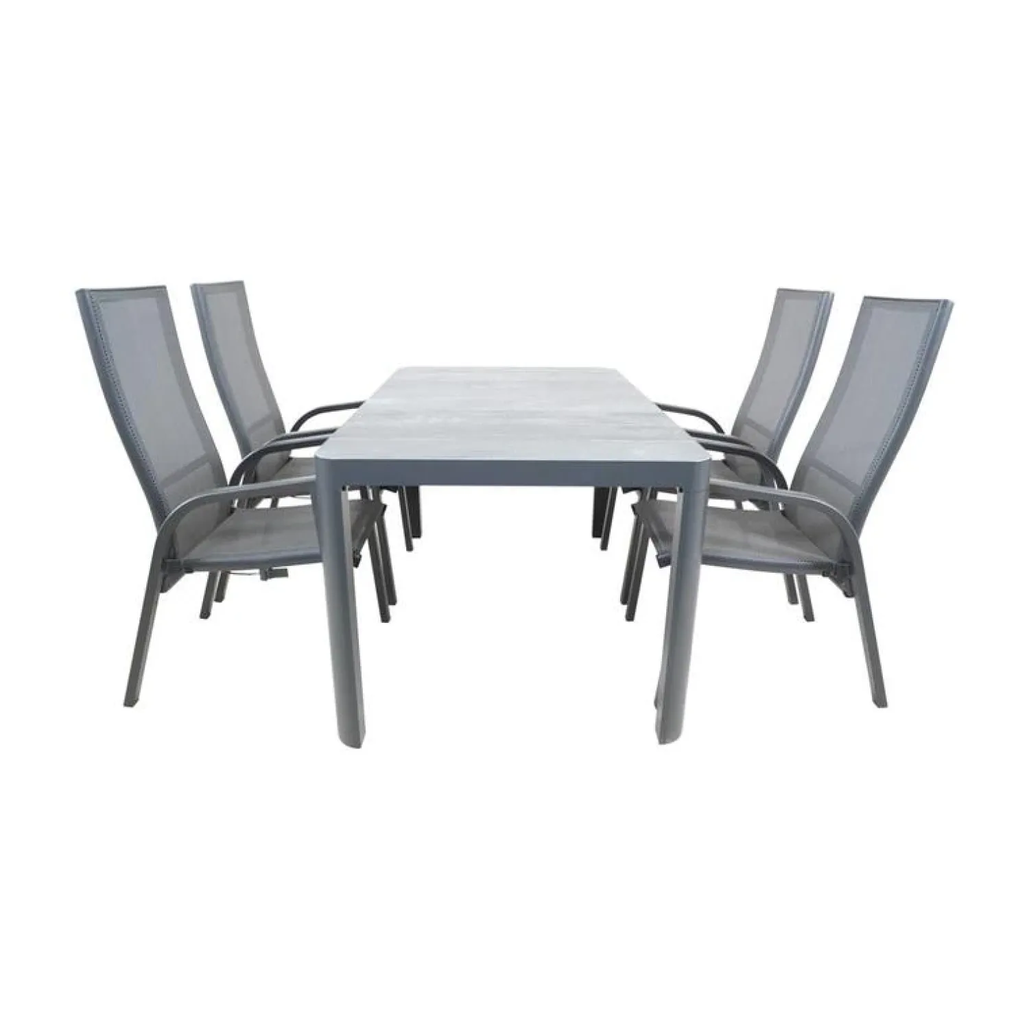 Lesli Living Tuintafels|Tuintafel Castilla 2.0 Noir 160cm