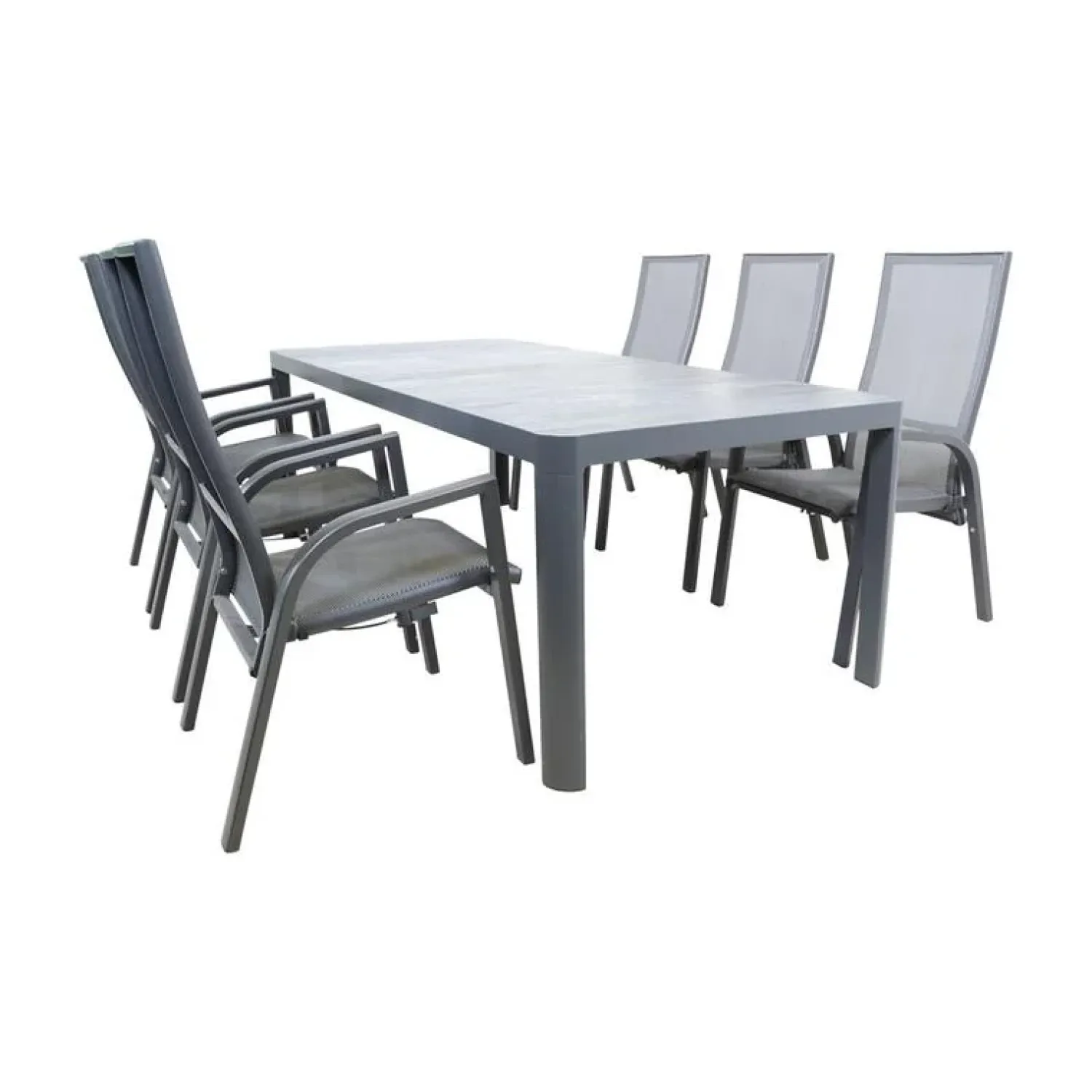 Lesli Living Tuintafels|Tuintafel Castilla 2.0 Noir 220cm