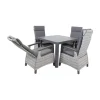 Lesli Living Tuintafels|Tuintafel Castilla 2.0 Noir 100cm