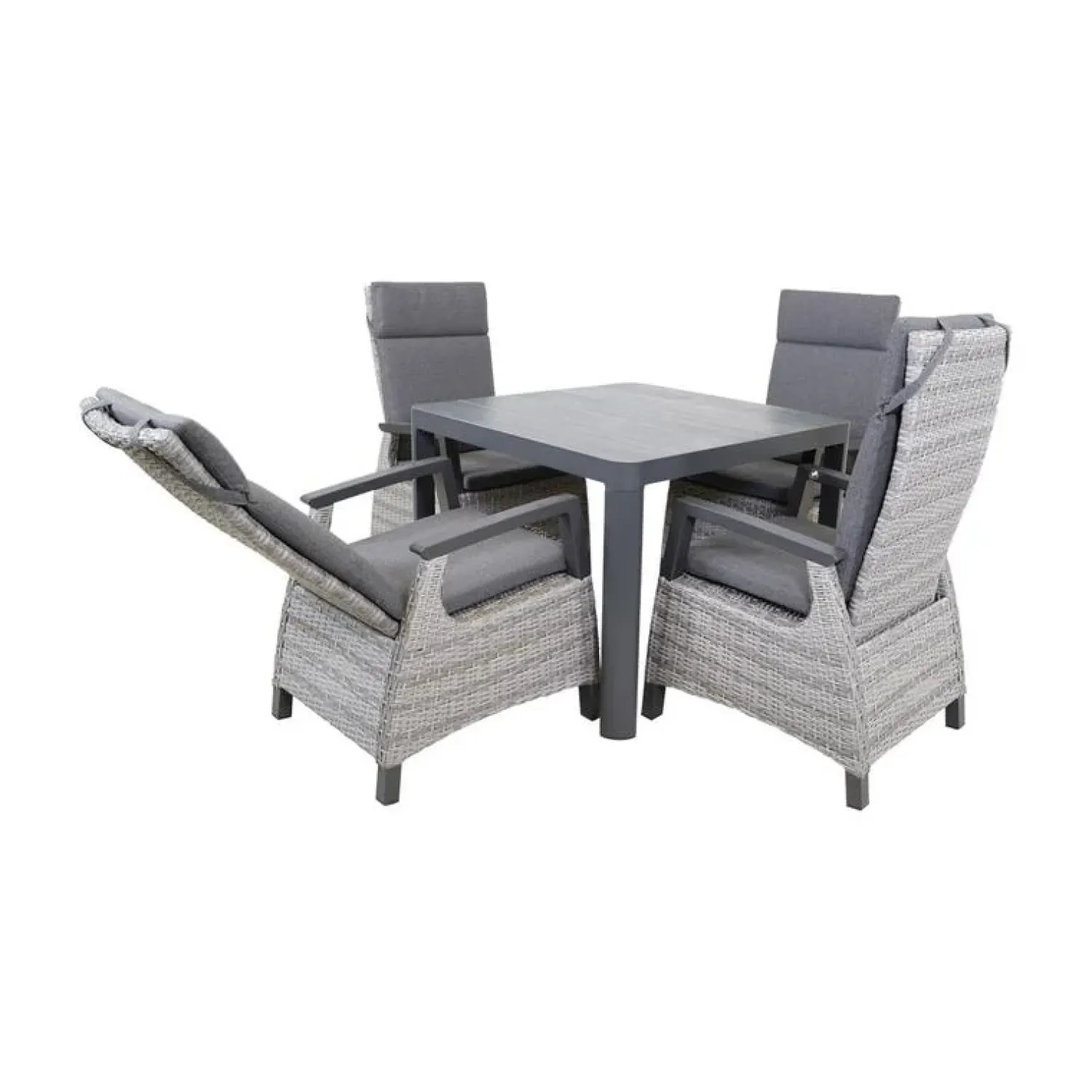Lesli Living Tuintafels|Tuintafel Castilla 2.0 Noir 100cm