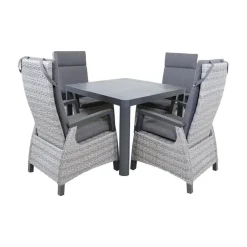 Lesli Living Tuintafels|Tuintafel Castilla 2.0 Noir 100cm