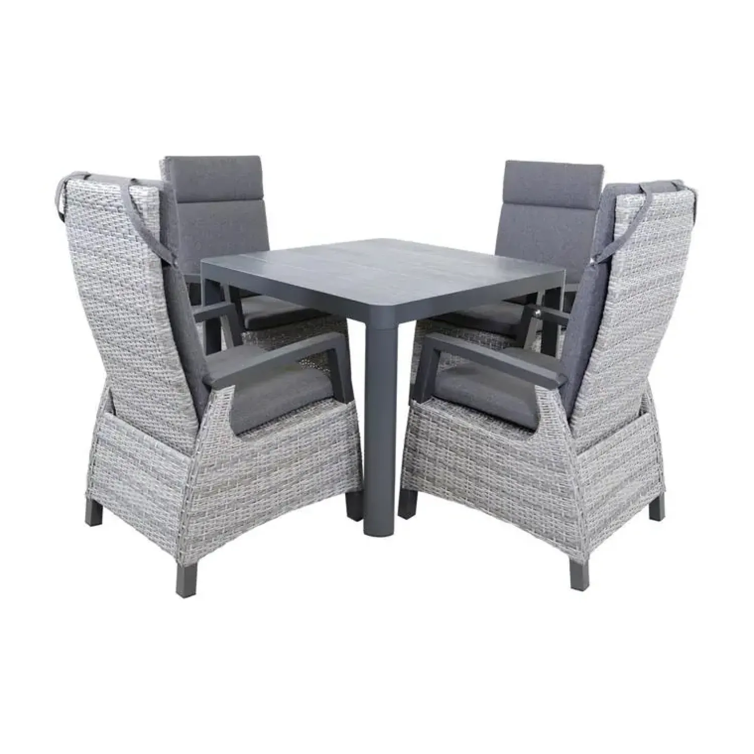Lesli Living Tuintafels|Tuintafel Castilla 2.0 Noir 100cm