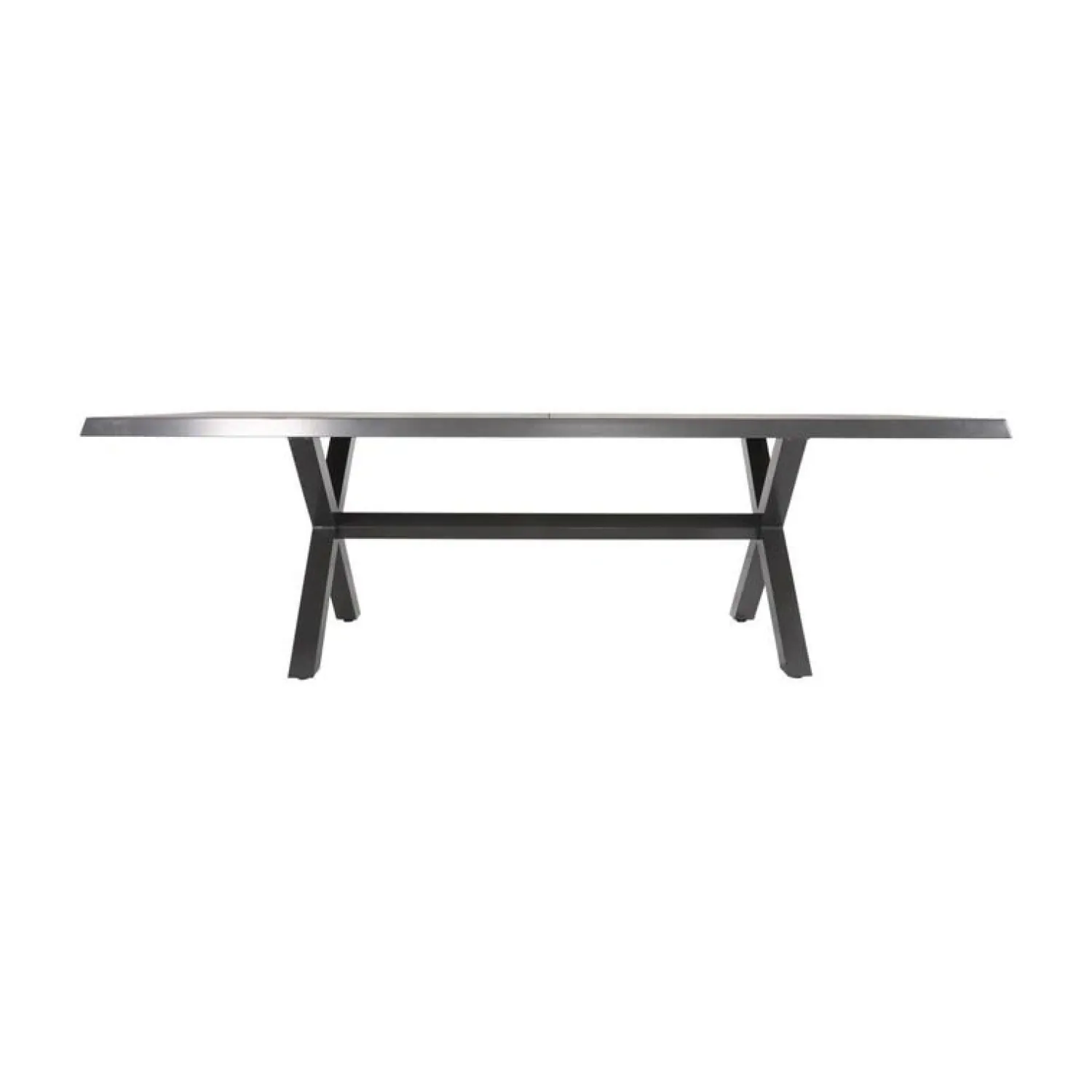 Lesli Living Tuintafels|Tuintafel Castilla Noir met kruispoot 243cm
