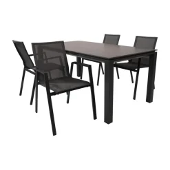 Lesli Living Tuintafels|Tuintafel Monaco Noir 180cm