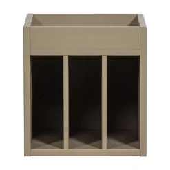 WOOOD Vakkenkasten|Industriele Kasten|Turner Platenkast Grenen Mud 44cm