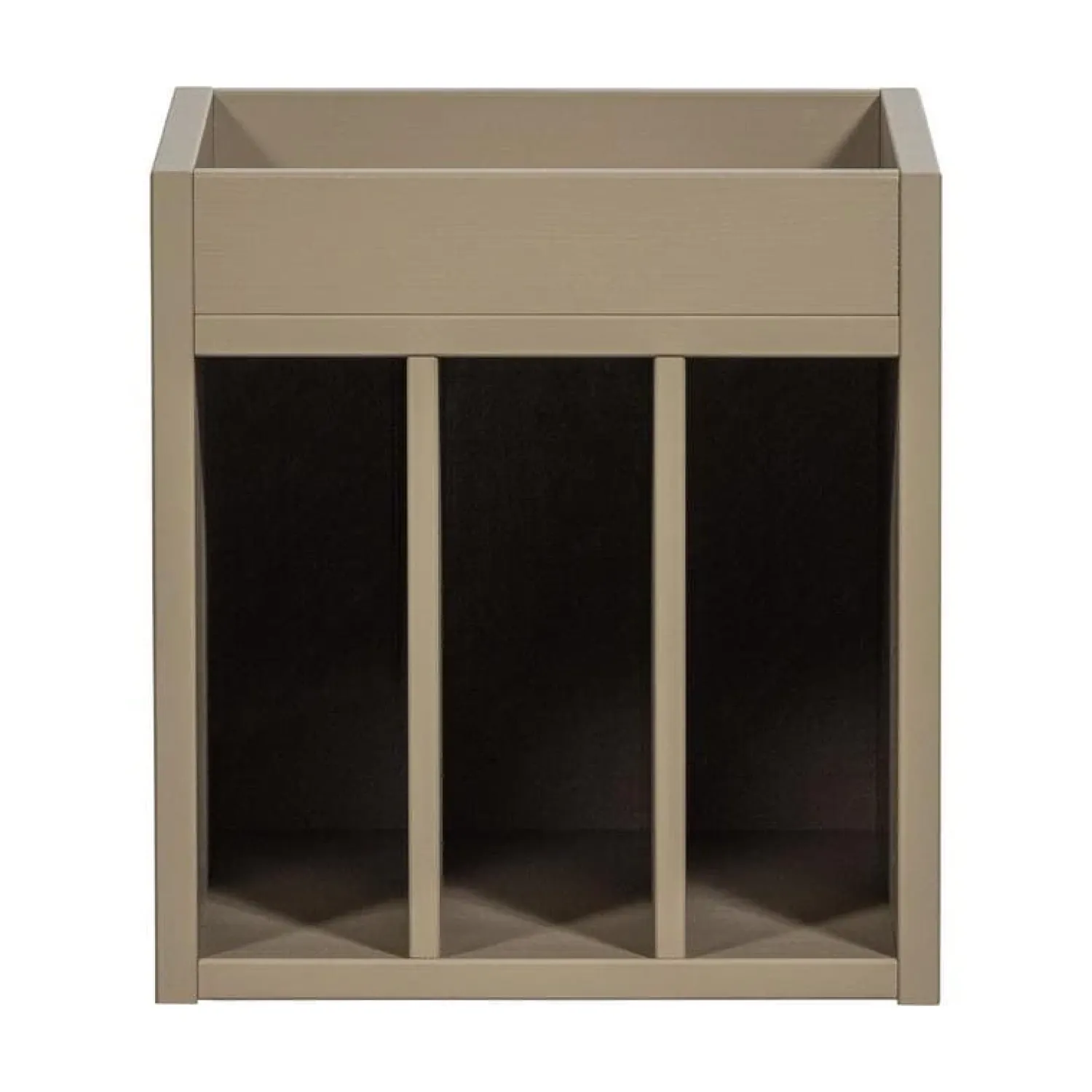 WOOOD Vakkenkasten|Industriele Kasten|Turner Platenkast Grenen Mud 44cm