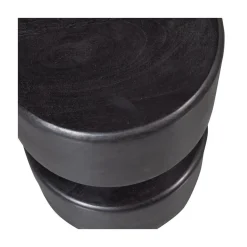 WOOOD Bijzettafels|Tuve Bijzettafel rond Zwart 30cm