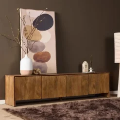 Furndea Industriele Kasten|Tv Meubels|Tv meubel Dense Mangohout 200 cm
