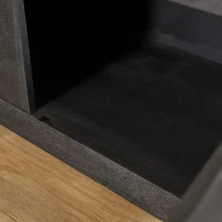Furndea Industriele Kasten|Tv Meubels|TV meubel Dortmund mangohout zwart 200cm