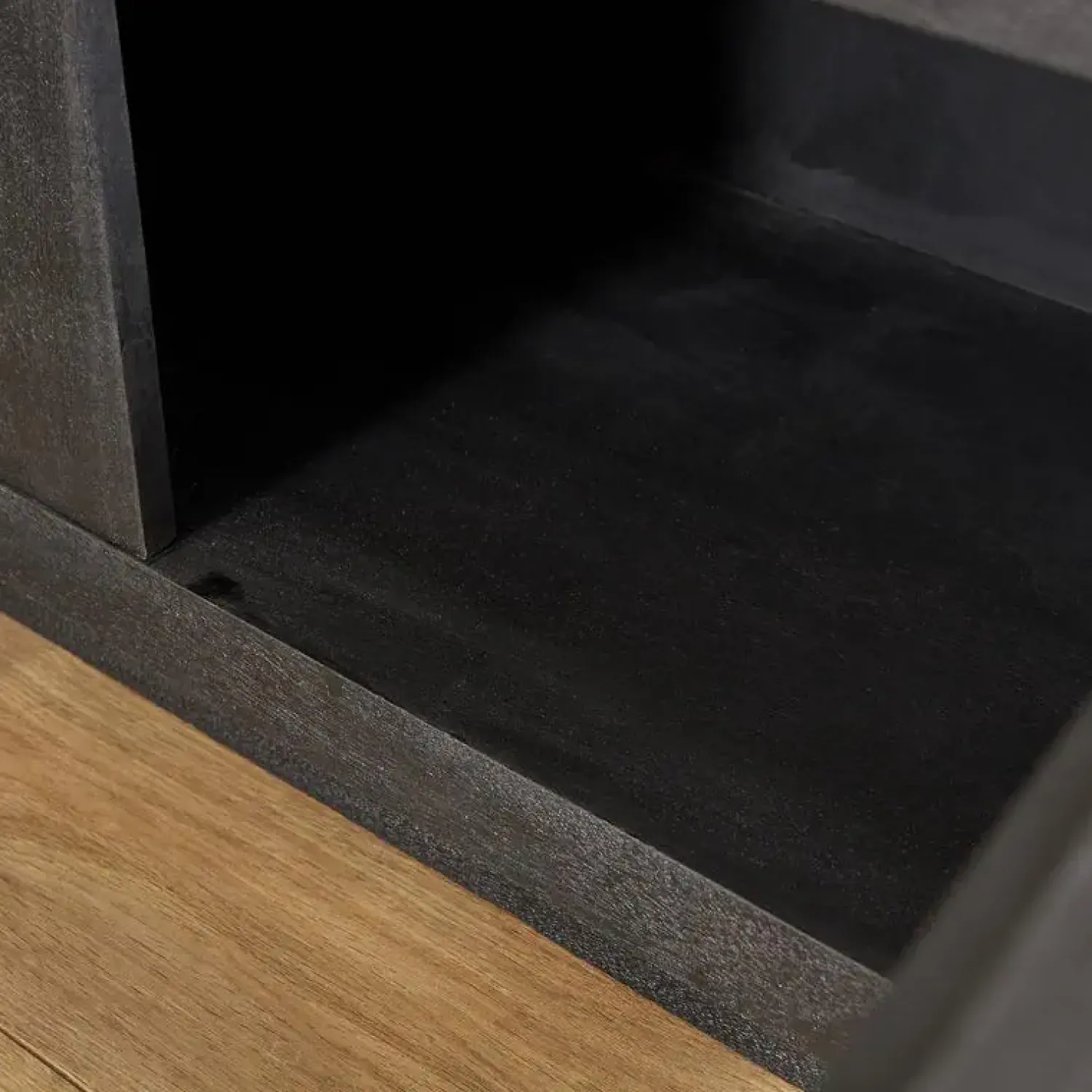 Furndea Industriele Kasten|Tv Meubels|TV meubel Dortmund mangohout zwart 200cm