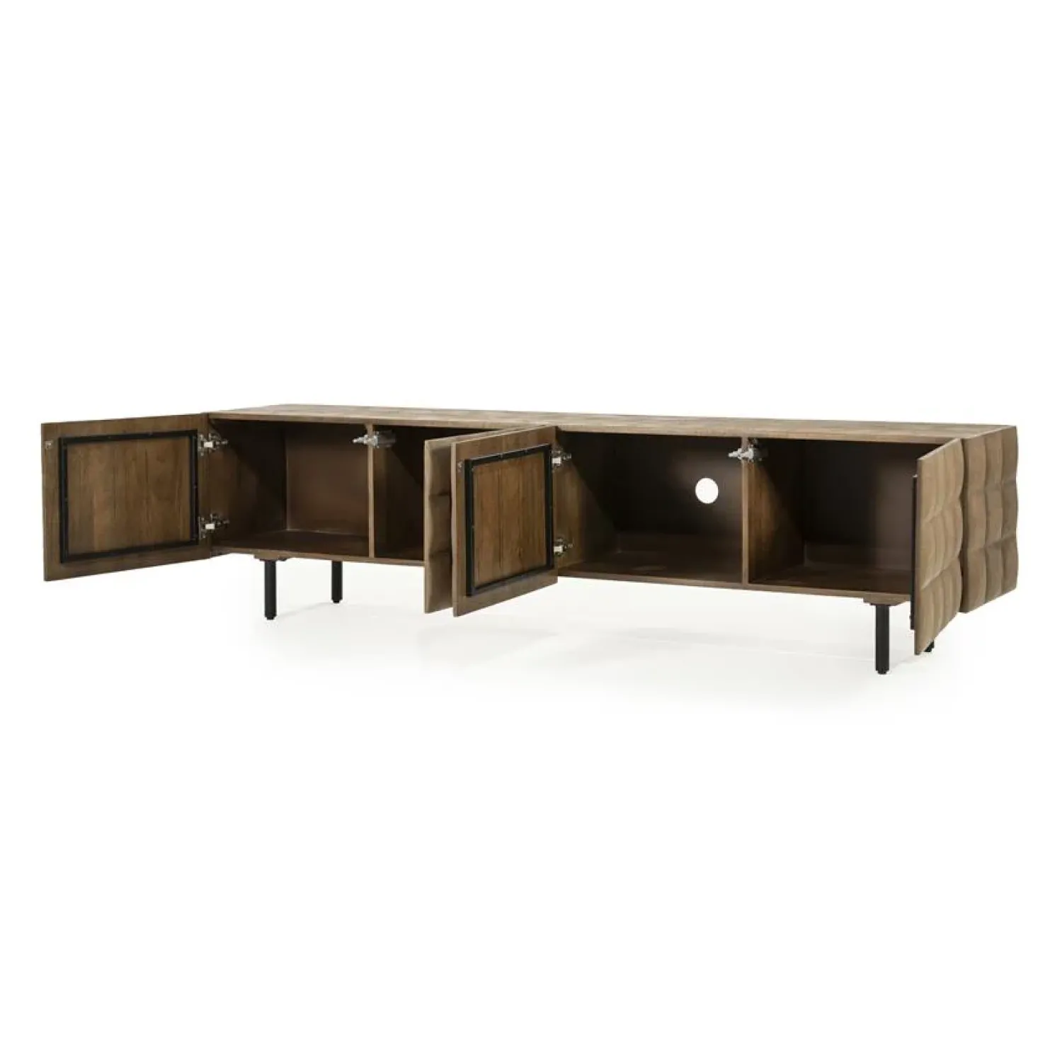 Eleonora Industriele Kasten|Tv Meubels|Tv-meubel Felix Mangohout 214cm