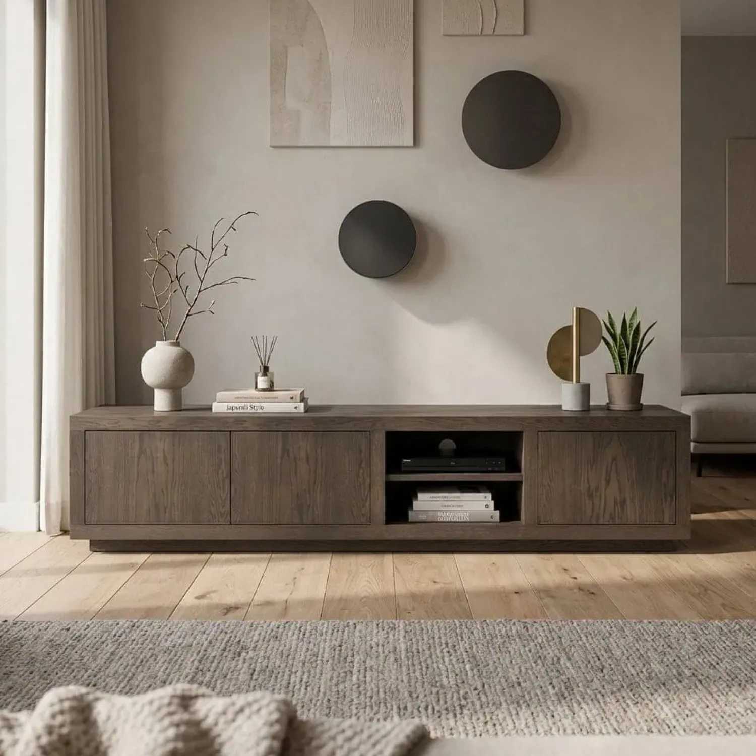 Eleonora Industriele Kasten|Tv Meubels|TV meubel Helsinki Bruin 200cm