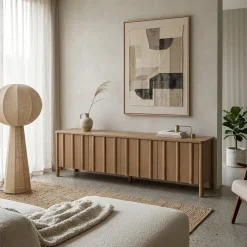 Eleonora Industriele Kasten|Tv Meubels|Tv-meubel Jake 4 deurs bruin 183cm