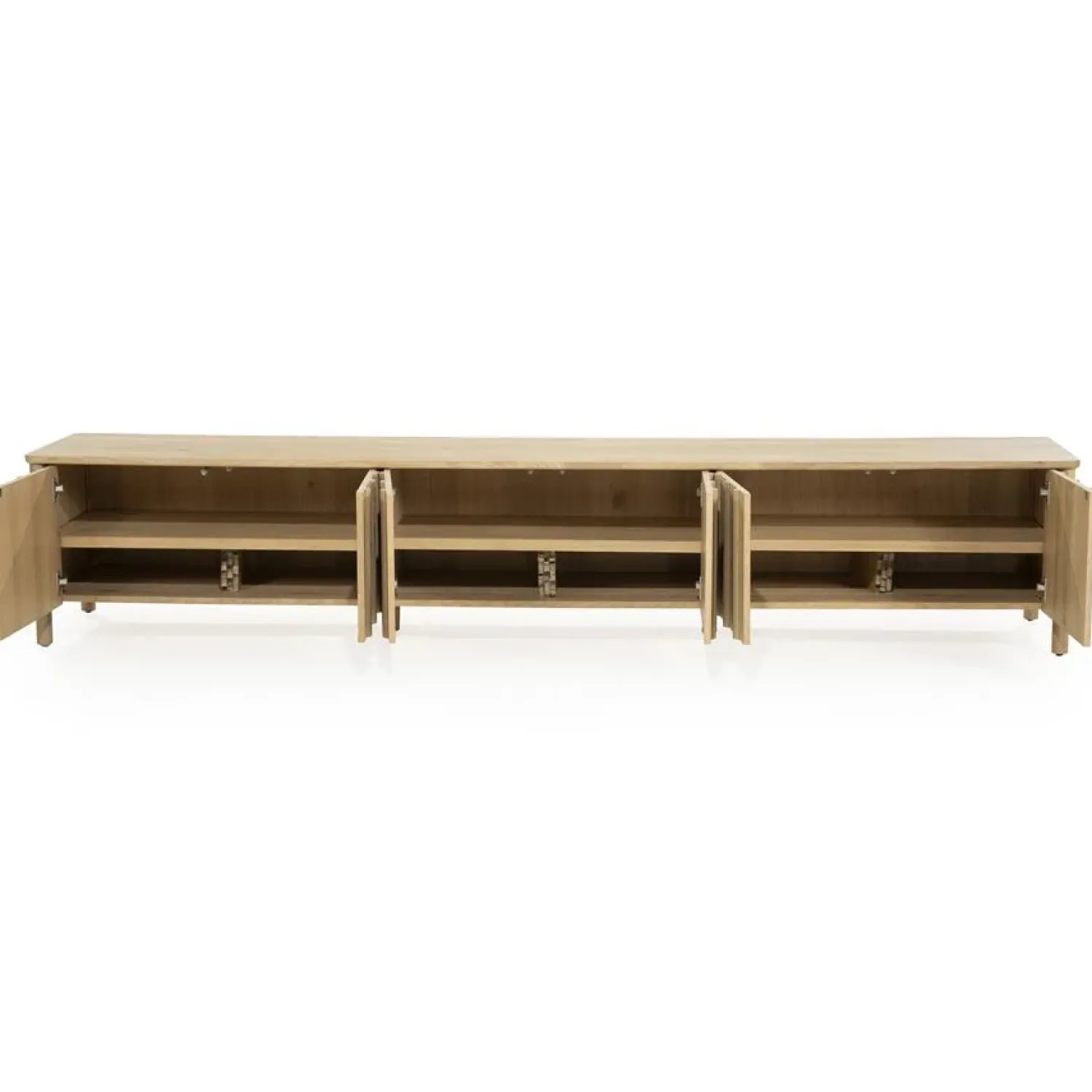 Eleonora Industriele Kasten|Tv Meubels|Tv-meubel Jake 6 deurs naturel 264cm