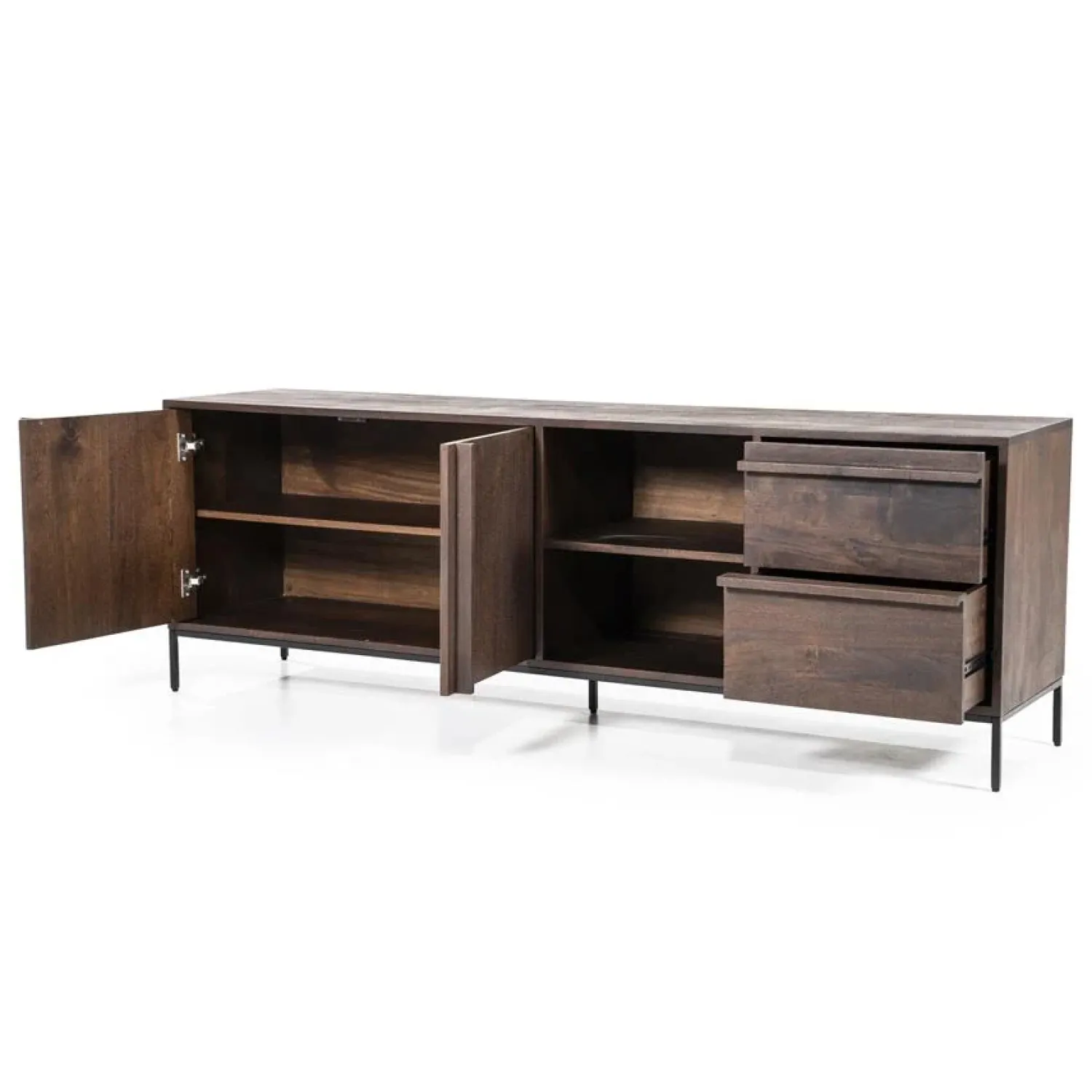 Eleonora Industriele Kasten|Tv Meubels|TV meubel Jimmy 2drs. 2 laden 180cm